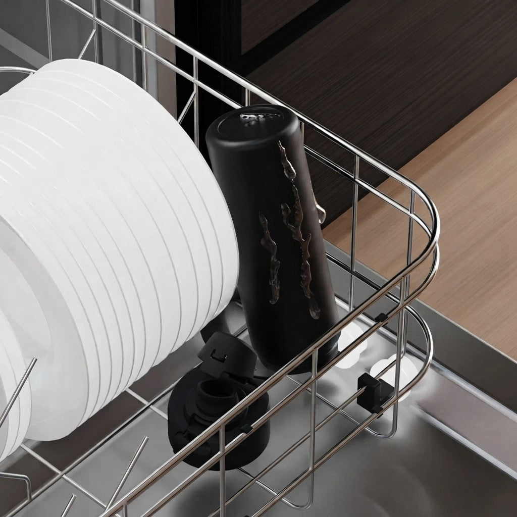 Magnetic Stainless Steel Water Bottle with Phone Holder